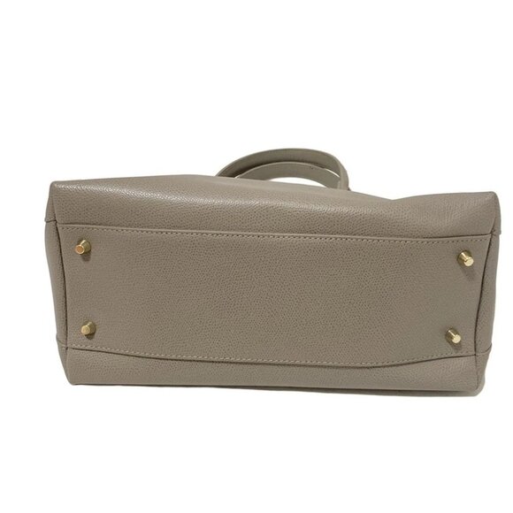 FURLA Piper - Gray Beige Leather Handbag - Picture 4 of 9